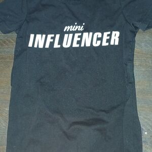 Black Mini Influencer Kids T-Shirt